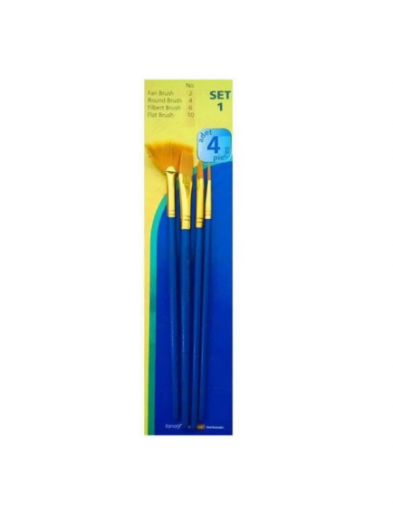 Fanart Academy Series 500 Synthetic Brush Set No:1 (4 pcs) 