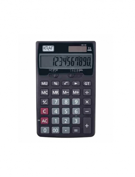KRAF HM-125 12 Haneli Masaüstü Hesap Makinesi 