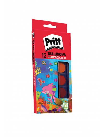 Pritt 12-Color Large Tablet Watercolor Pritt 12-Color Large Tablet Watercolor