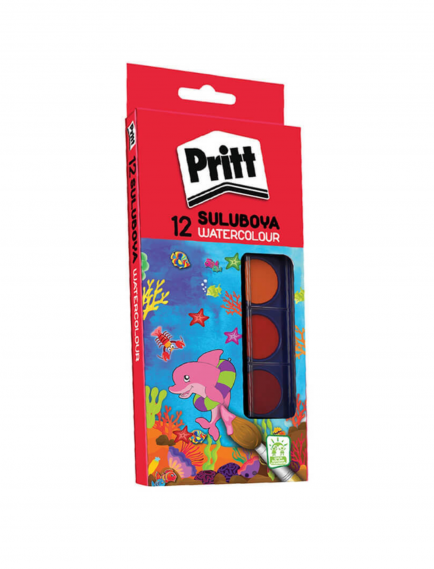 Pritt 12-Color Large Tablet Watercolor Pritt 12-Color Large Tablet Watercolor
