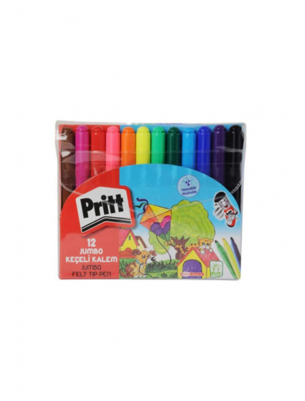 Pritt 12 Jumbo Felt-Tip Pens