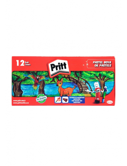 Pritt Pastel Crayons 12 Colors Cardboard Box Pritt Pastel Crayons 12 Colors Cardboard Box