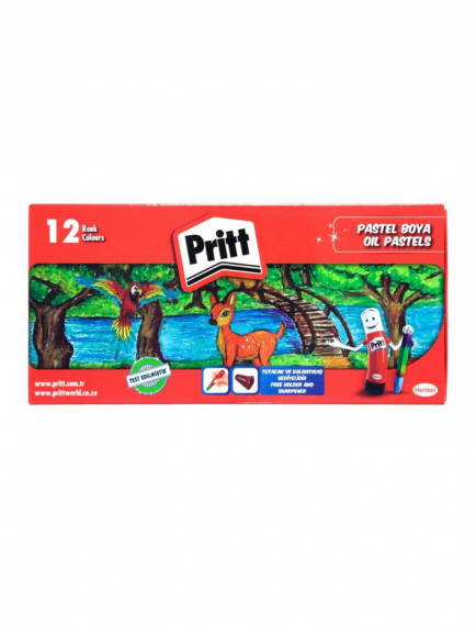 Pritt Pastel Crayons 12 Colors Cardboard Box Pritt Pastel Crayons 12 Colors Cardboard Box