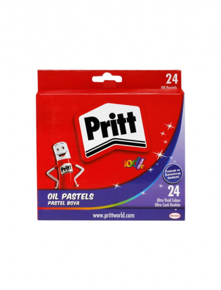 Pritt 24-Piece Pastel Crayons Cardboard Box Pritt 24-Piece Pastel Crayons Cardboard Box