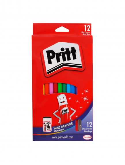 Pritt Erasable Pastel Crayons 12 Colors Pritt Erasable Pastel Crayons 12 Colors
