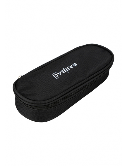 SARBAG Oval Single Tribe Black Pencil Case SARBAG Oval Single Tribe Black Pencil Case