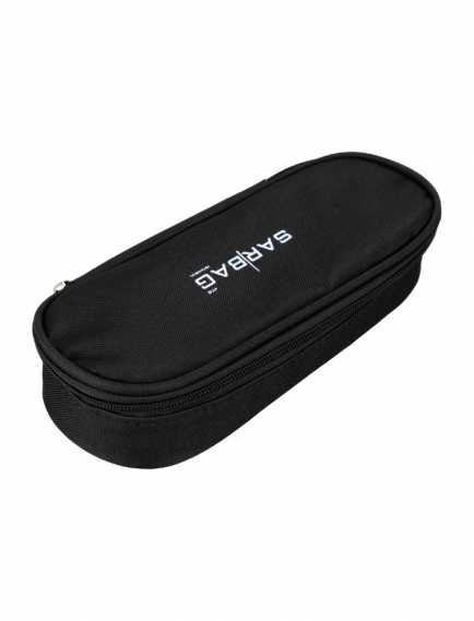 SARBAG Oval Single Tribe Black Pencil Case SARBAG Oval Single Tribe Black Pencil Case