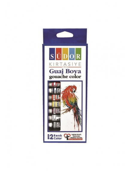 Südor Gouache Paint 8,5ml 12-Color Set Südor Gouache Paint 8,5ml 12-Color Set