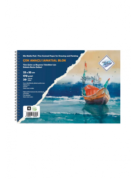 Art Liva Artistic Sketchbook 25x35 cm 170gsm Art Liva Artistic Sketchbook 25x35 cm 170gsm