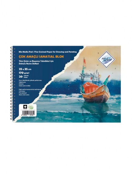 Art Liva Artistic Sketchbook 25x35 cm 170gsm Art Liva Artistic Sketchbook 25x35 cm 170gsm