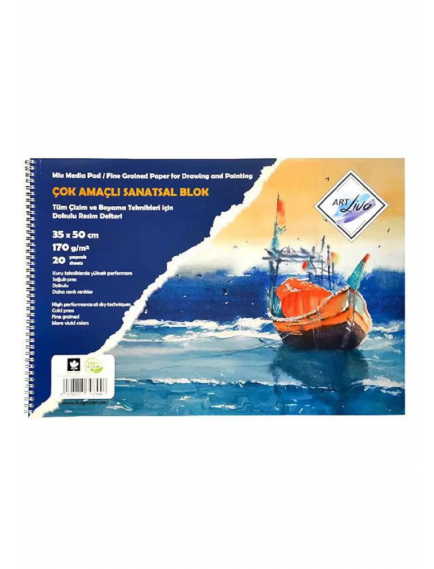 Art Liva Artistic Sketchbook 35x50 cm 170gsm Art Liva Artistic Sketchbook 35x50 cm 170gsm