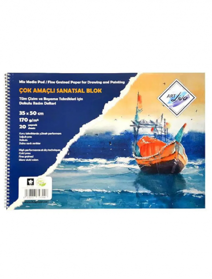 Art Liva Artistic Sketchbook 35x50 cm 170gsm Art Liva Artistic Sketchbook 35x50 cm 170gsm