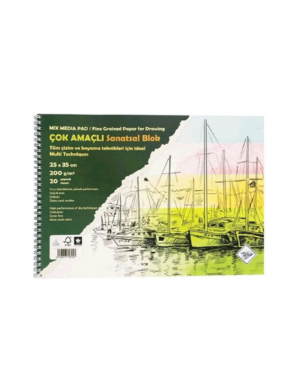 Art Liva Artistic Sketchbook 25x35 cm 200gsm Art Liva Artistic Sketchbook 25x35 cm 200gsm