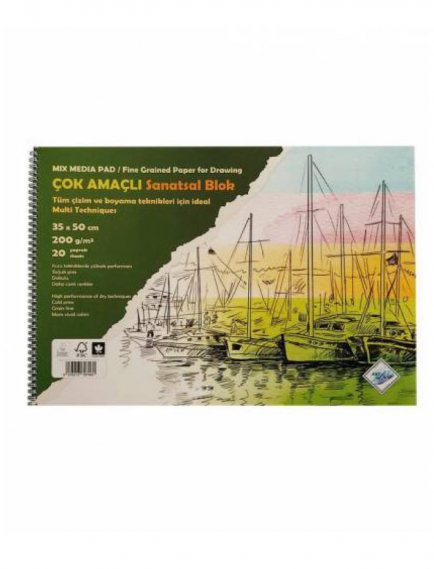 Art Liva Artistic Sketchbook 35x50 cm 200gsm Art Liva Artistic Sketchbook 35x50 cm 200gsm